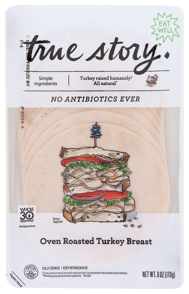 Picture of True Story KHCH00367495 6 oz Oven Roasted Turkey Breast