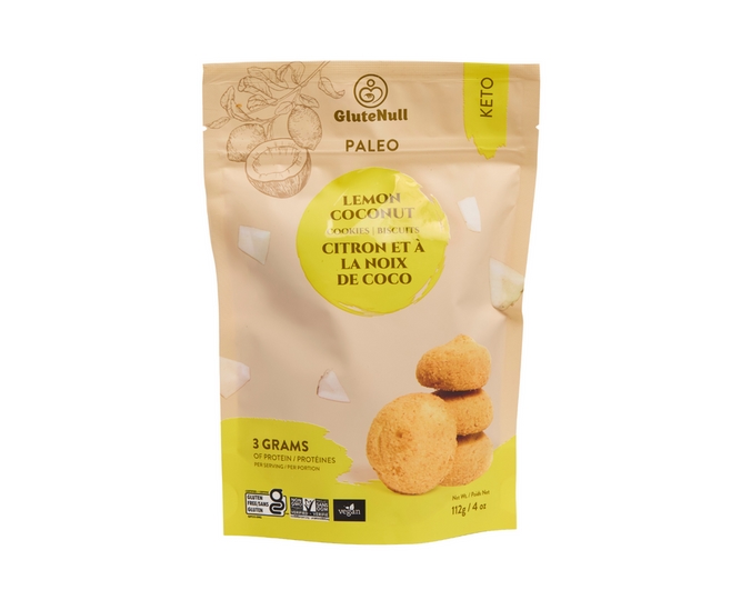 Picture of Glutenull KHLV02418846 4 oz Lemon Coconut Keto Cookies