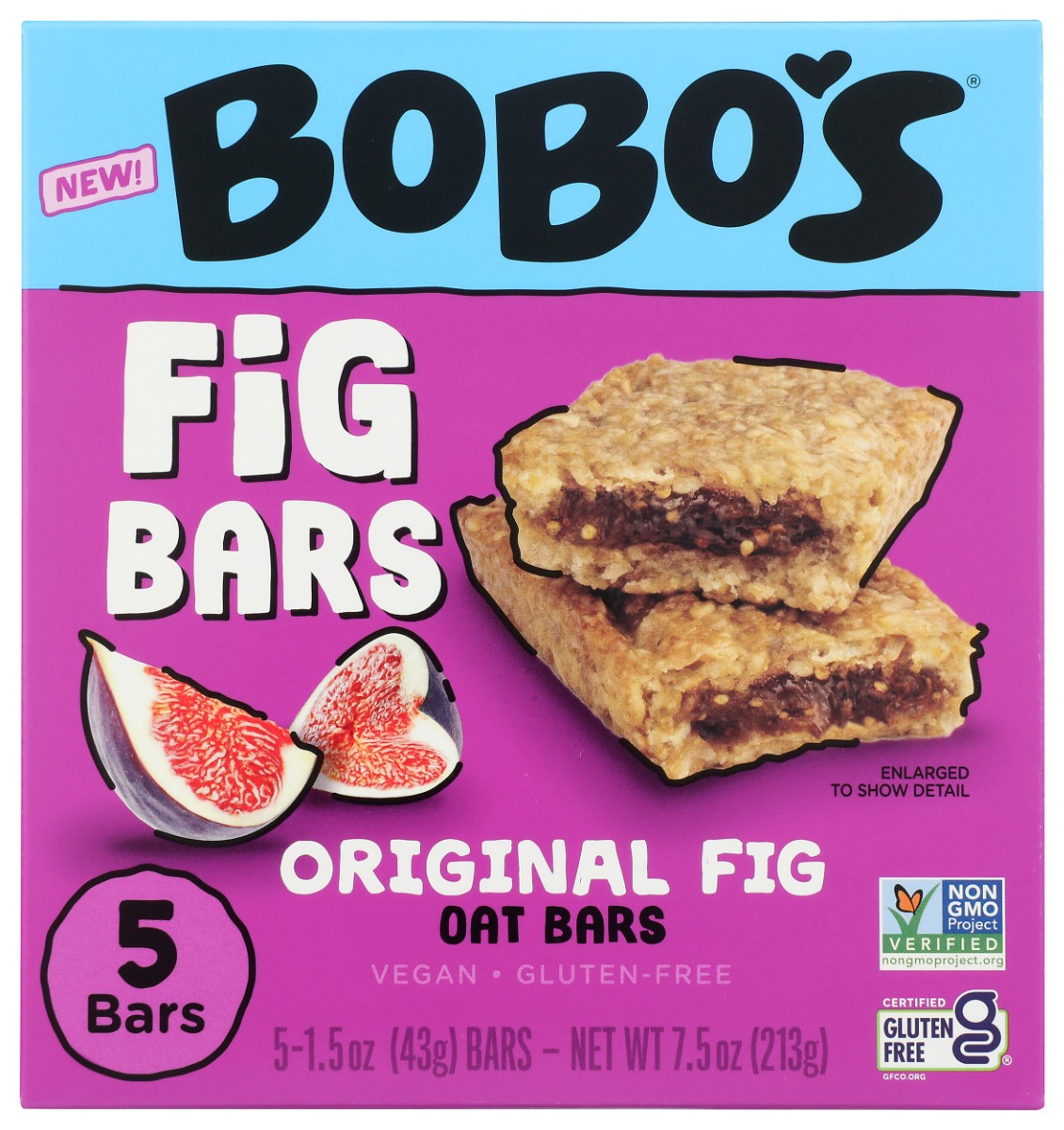 Picture of Bobos Oat Bars KHCH02415454 7.5 oz Original Fig Bars