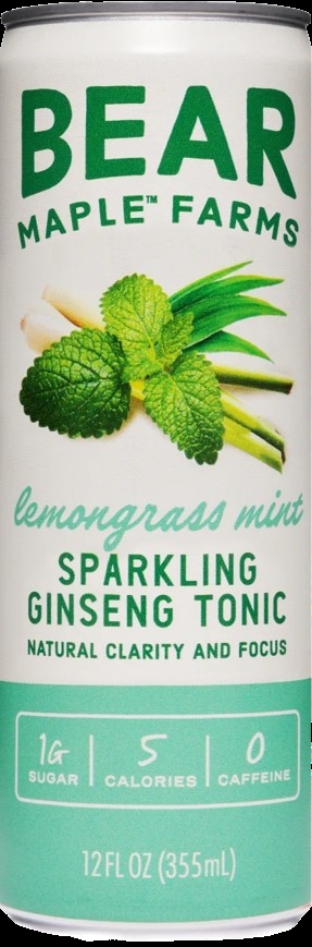 Picture of Bear Maple KHCH02418905 12 fl oz Lemongrass Mint Sparkling Ginseng Tonic