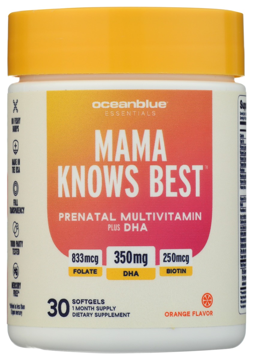 Picture of Oceanblue KHLV02418967 Prenatal Multivitamin with Omega 3 Supplement&#44; 30 Soft Gels