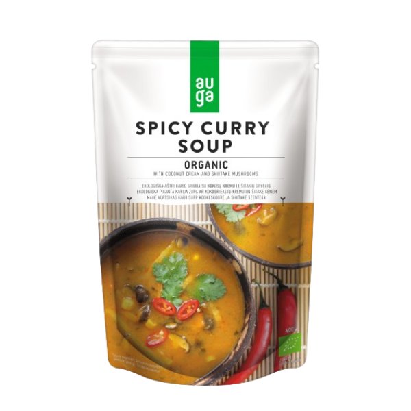Picture of Auga KHCH02420550 14.1 oz Organic Spicy Curry Soup