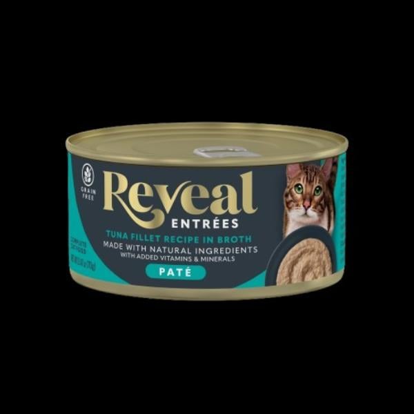Picture of Reveal KHLV02417010 2.47 oz Entrees Tuna Fillet Pate Recipe Cat Food