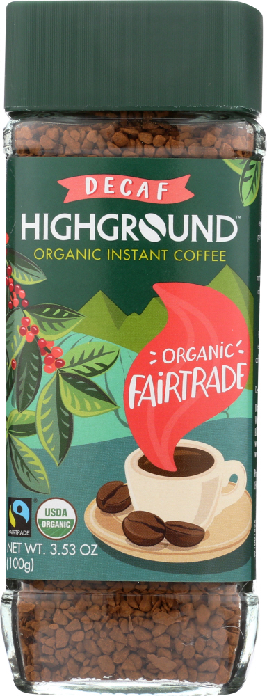 Picture of Highground KHFM00326713 Organic Instant Decaf Coffee, 3.53 oz