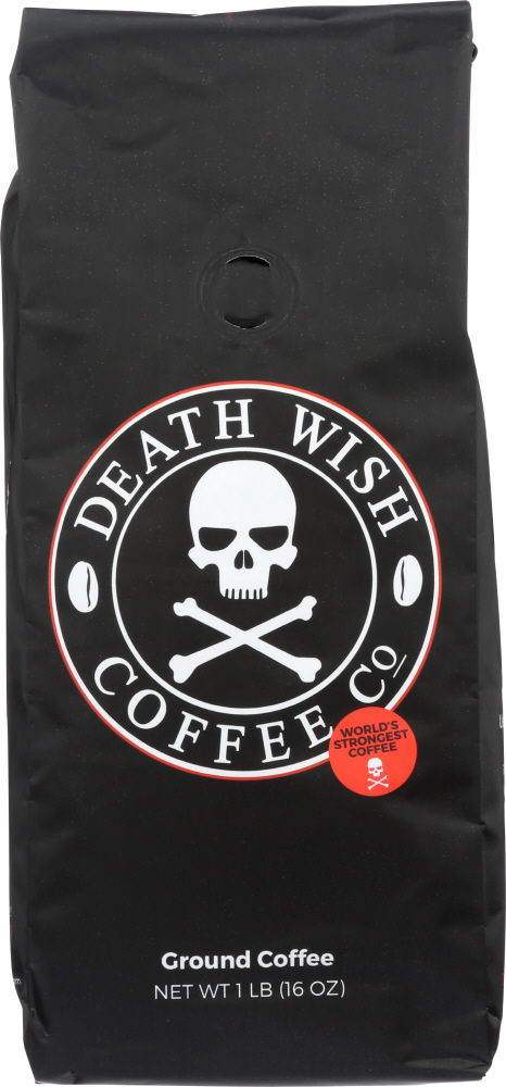 Picture of Death Wish Coffee KHFM00296397 Ground Coffee Beans, 1 lbs