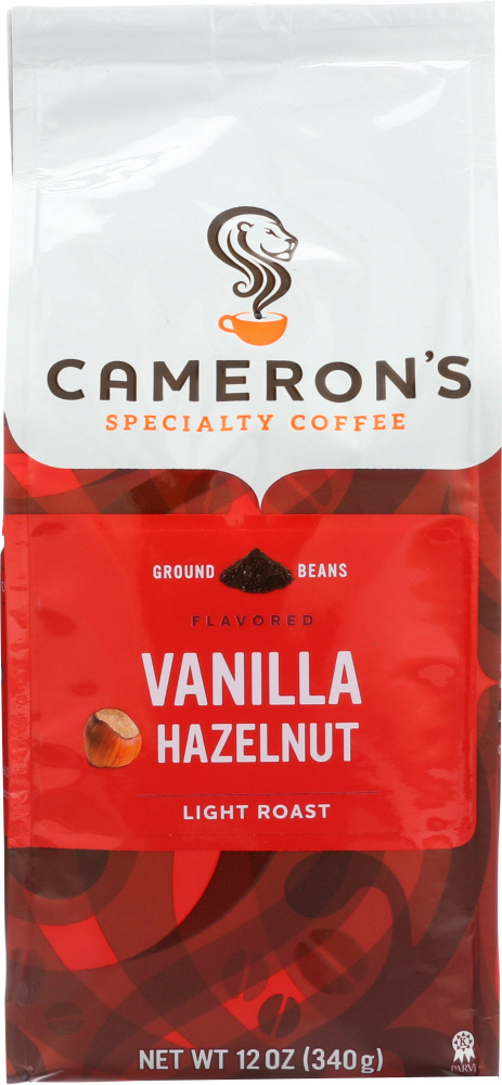 Picture of Camerons Coffee KHFM00274312 Vanilla Hazelnut Coffee Ground - 12 oz