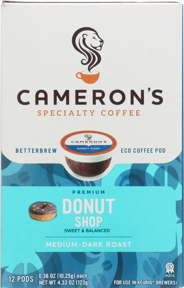 Picture of Camerons Coffee KHFM00274319 Donut Shop Coffee - 4.33 oz&#44; 12 Count