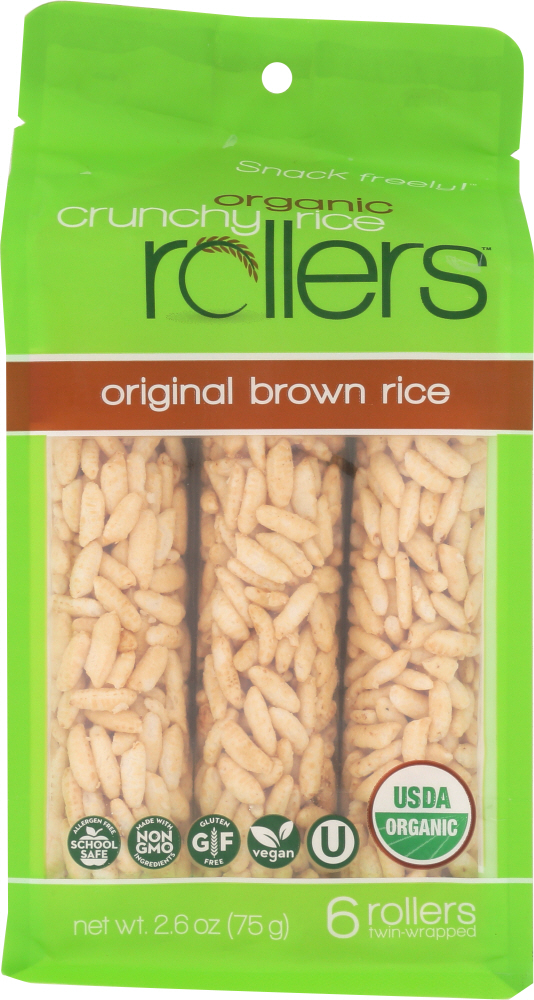 Picture of Chef Bobo Brand KHFM00319045 2.6 oz Organic Crunchy Rice Rollers Brown Rice