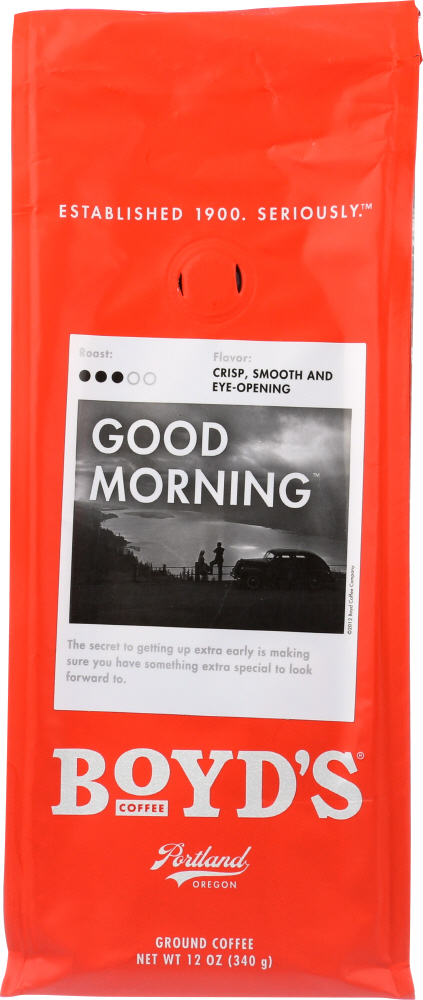 Picture of Boyds KHFM00270951 Good Morning Ground Coffee&#44; 12 oz