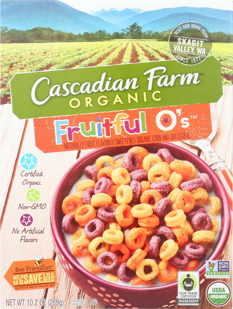 Picture of Cascadian Farm KHFM00287714 Fruitful Os Cereal, 10.2 oz