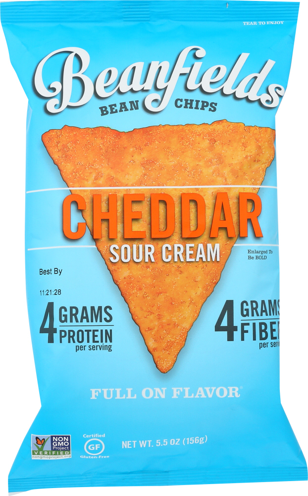 Picture of Beanfields KHFM00336390 5.5 oz Cheddar Sour Cream Bean Chips