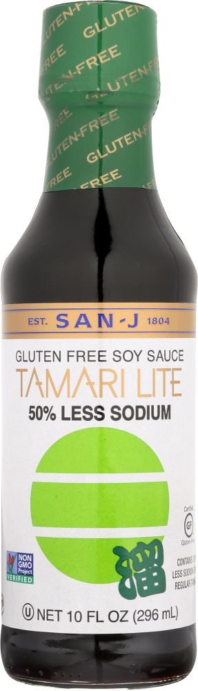 Picture of San-J KHFM00993170 10 oz 50 Percent Gluten Free Less Sodium Lite Tamari Sauce
