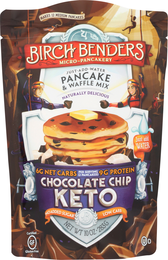 Picture of Birch Benders KHFM00334149 10 oz Keto Chocolate Chip Pancake & Waffle Mix