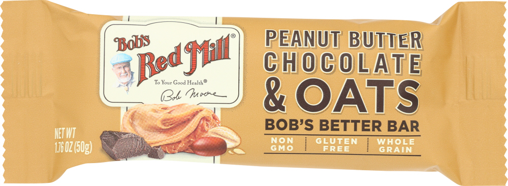 Picture of Bobs Red Mill KHFM00335452 1.76 oz Oat Peanut Butter Chocolate Bar