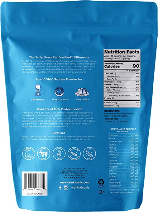 Picture of Iconic Protein KHFM00334130 1 lbs Vanilla Bean Protein Powder