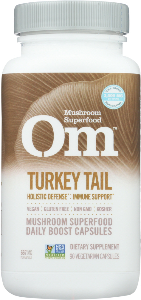 Picture of OM Organic Mushroom Nutrition KHFM00332925 Turkey Tail Capsule - 90 Capsule
