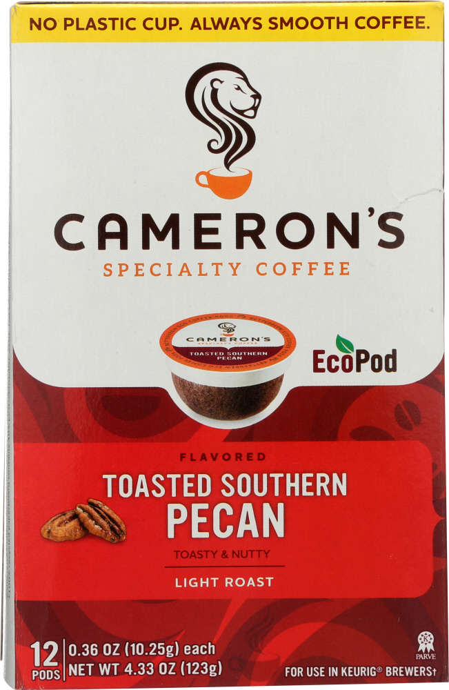 Picture of Camerons Coffee KHFM00332057 12 Single Serve Toasted Pecan Coffee Pods