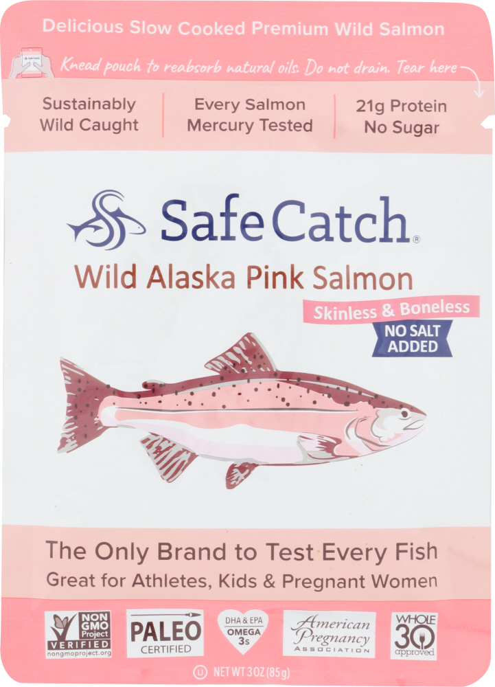 Picture of Safe Catch KHFM00333584 3 oz Wild Alaska Pink Salmon, No Salt Added