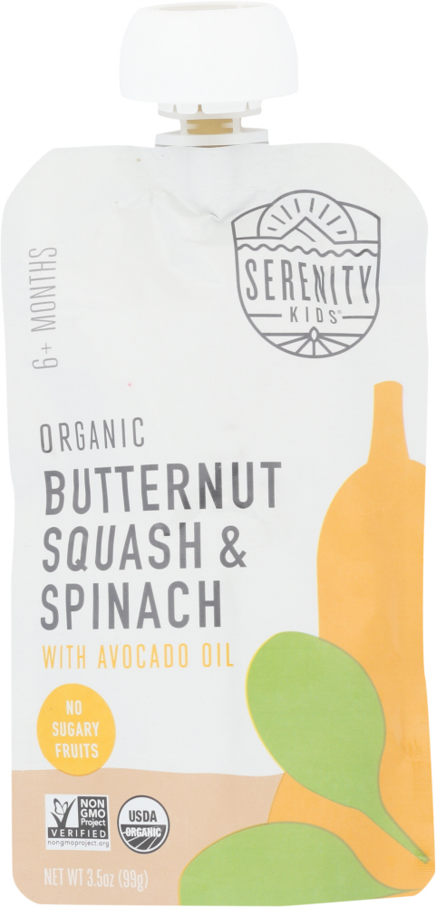 Picture of Serenity Kids KHFM00336428 3.5 oz Organic Butternut Squash Spinach Baby Food