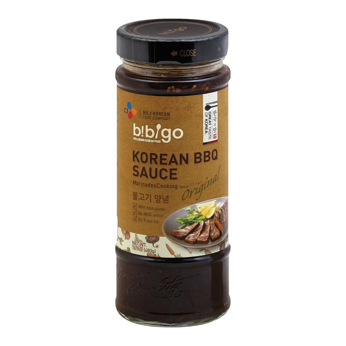 Picture of Bibigo KHLV00056033 Original Korean BBQ Sauce&#44; 16.9 oz
