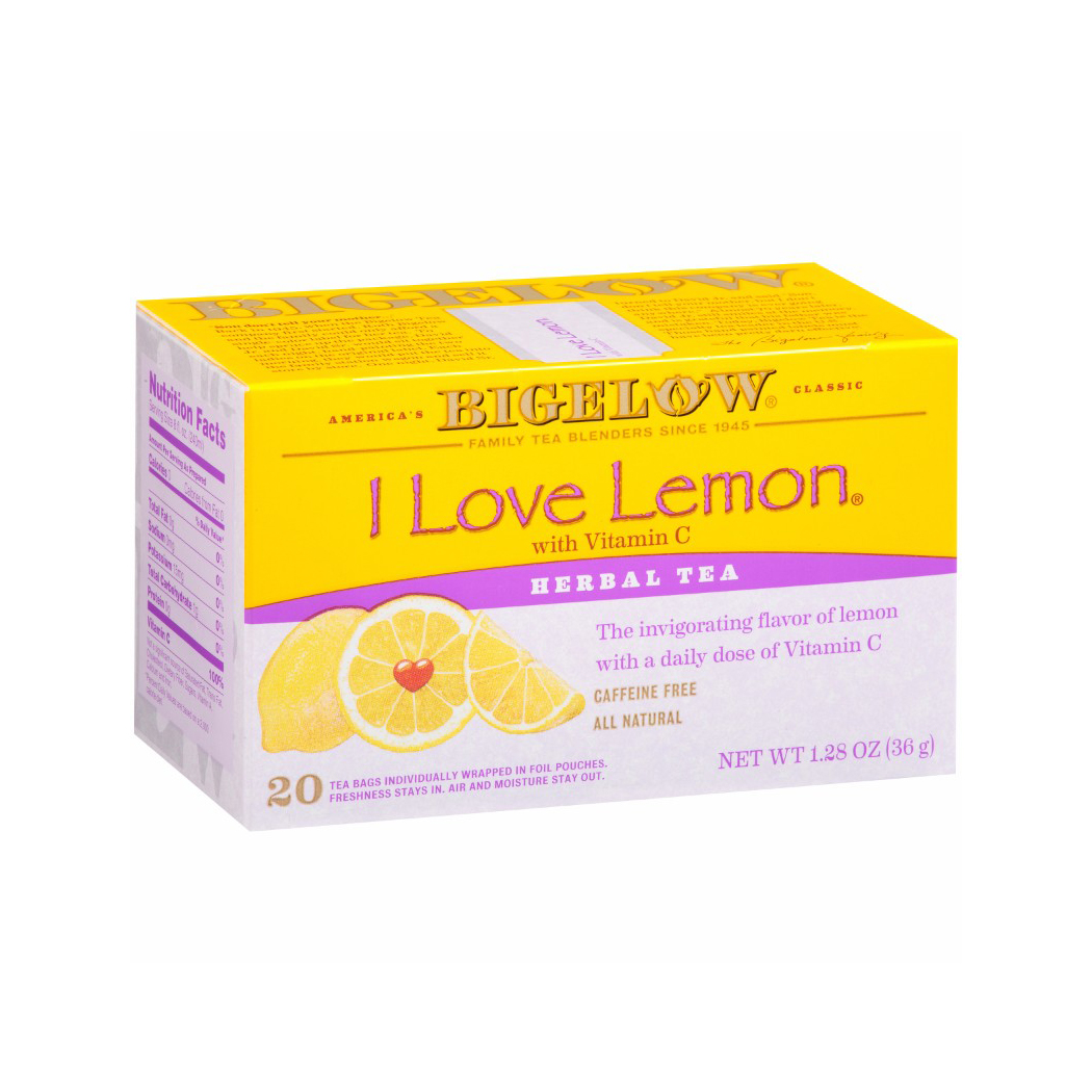 Picture of Bigelow KHFM00019559 Caffeine Free I Love Lemon Herbal Tea, 20 Bags