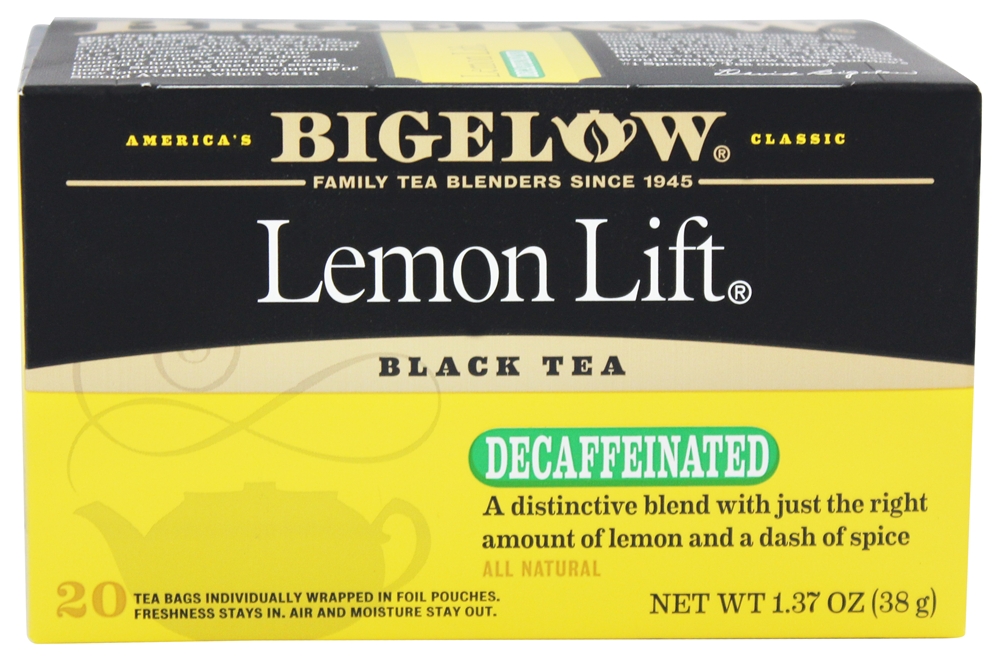 Picture of Bigelow KHFM00877803 Decaffeinated Lemon Lift Black Tea&#44; 20 Bags&#44; 1.37 oz