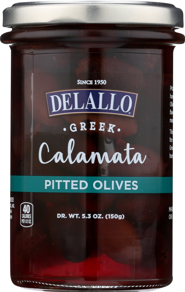 Picture of Delallo KHLV00330562 Pitted Calamata Olives&#44; 5.3 oz