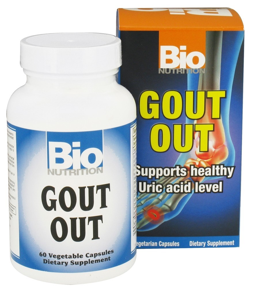 Picture of Bio Nutrition KHFM00339143 Gout Out Vegetarian Capsules, 60 Count