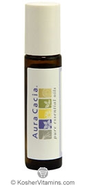 Picture of Aura Cacia KHFM00432559 Amber Roll-On Bottle with Writable Label, 0.31 oz