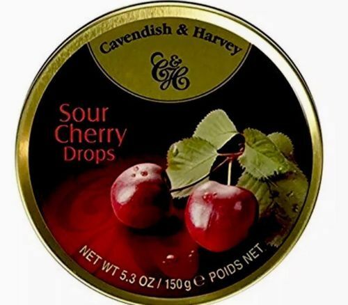 Picture of Cavendish & Harvey KHLV00079187 Cherry Tin Candy&#44; 5.3 oz