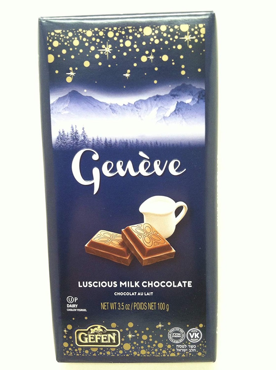 Picture of Gefen KHLV00312395 Geneve Luscious Milk Chocolate Bar&#44; 3.5 oz