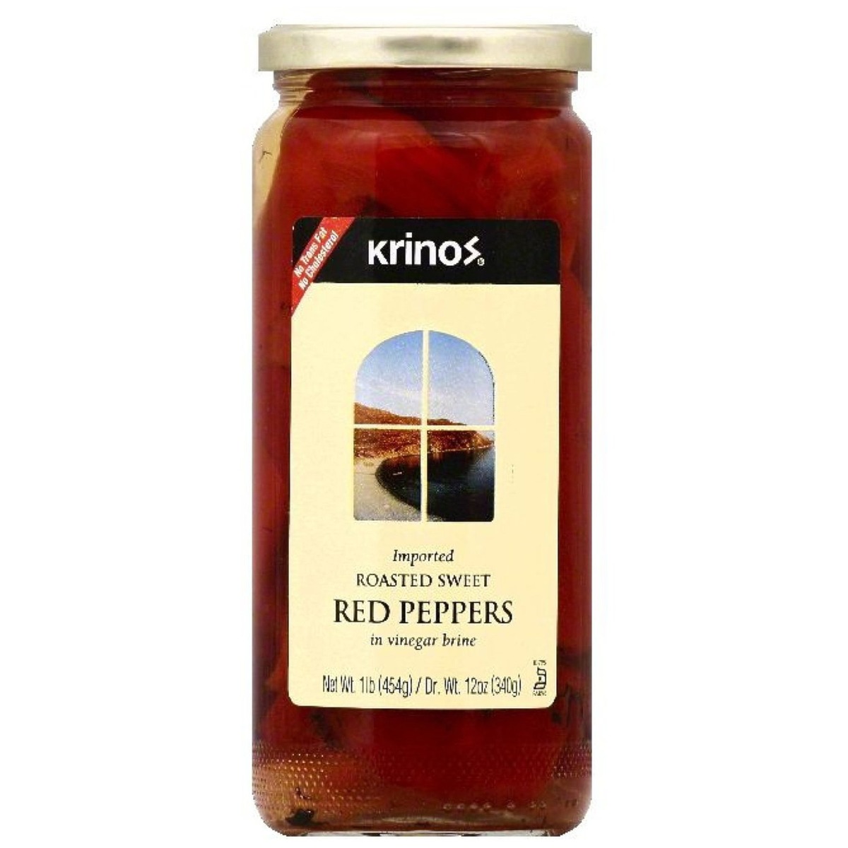 Picture of Krinos KHLV00314369 Roasted Red Peppers&#44; 16 oz