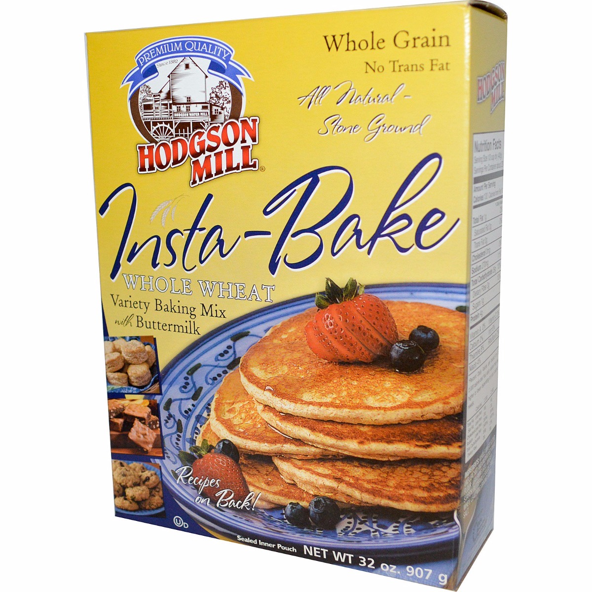 Picture of Hodgson Mill KHFM00366864 Insta-Bake Whole Wheat Variety Baking Mix with Buttermilk&#44; 32 oz
