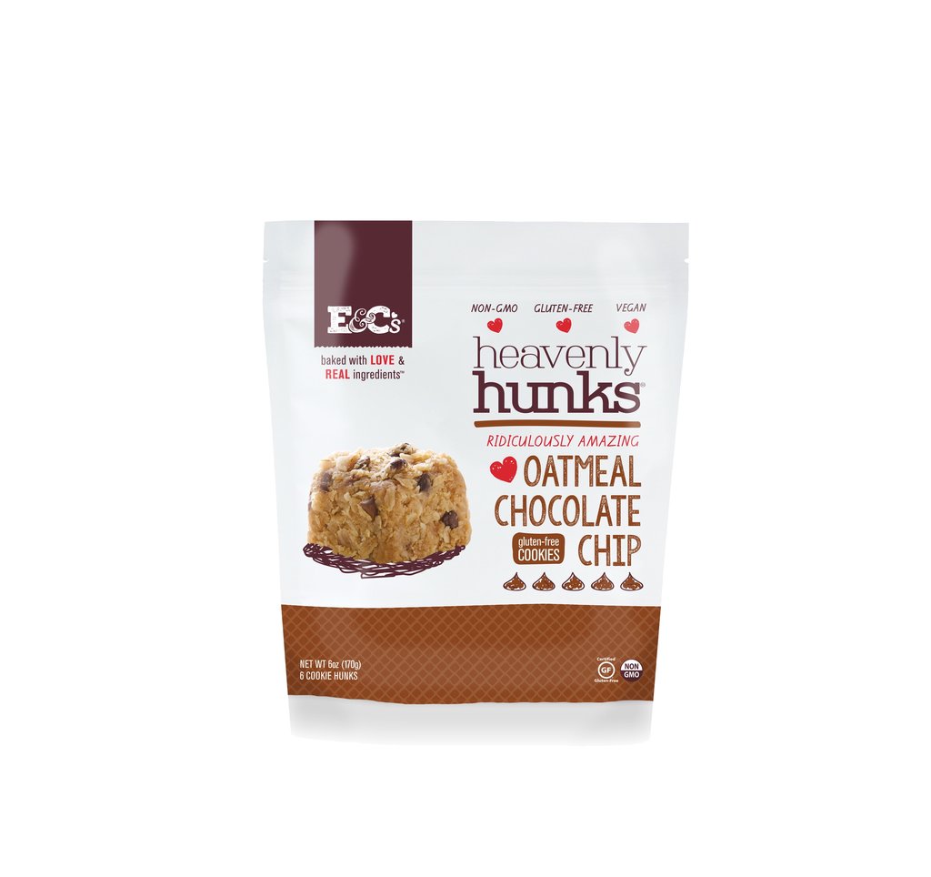 Picture of E&Cs Snacks KHLV00303037 Oatmeal Chocolate Chip Heavenly Hunk Cookie&#44; 6 oz