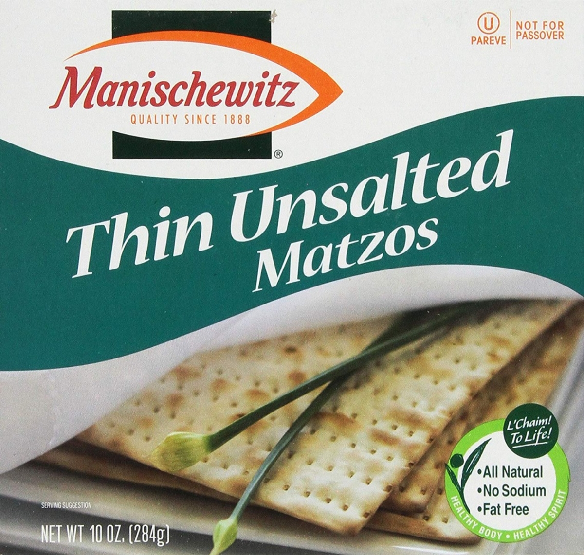 Picture of Manischewitz KHLV00032390 Thin Unsalted Matzos&#44; 10 oz