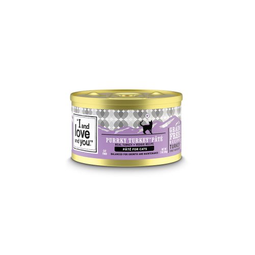Picture of I & Love & You KHLV00254715 Purrky Turkey Pate Cat Food Can&#44; 3 oz