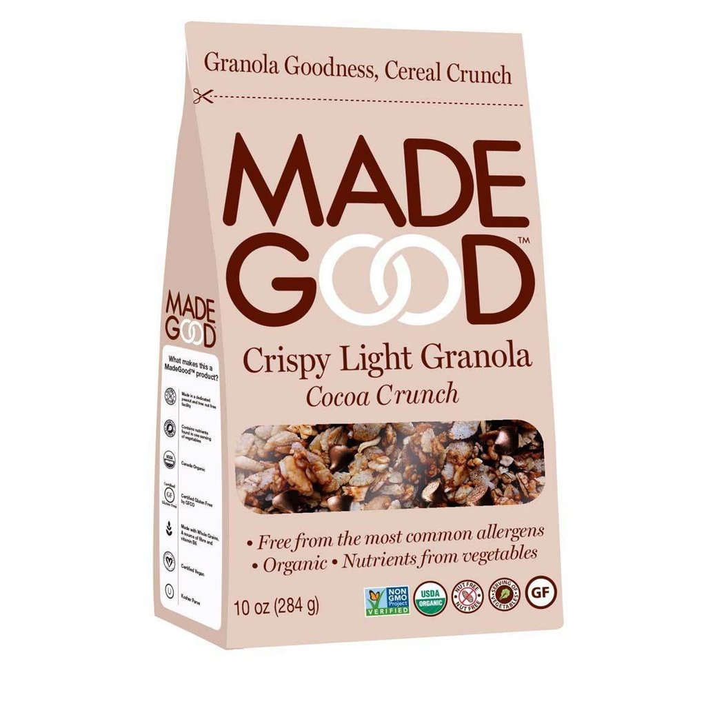 KHFM00322212 10 oz Crispy Light Granola Cocoa Crunch -  Made Good