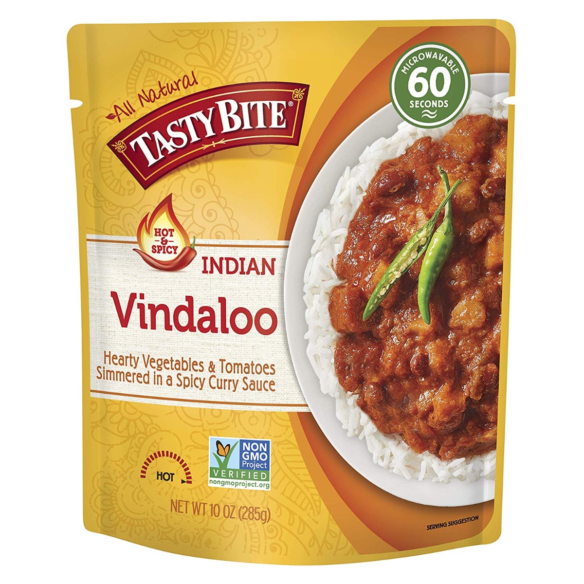 Picture of Tasty Bite KHLV00298649 Indian Entree Hot & Spicy Vindaloo&#44; 10 oz