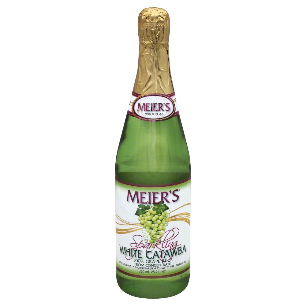 KHFM00018118 Sparkling White Catawba Grape Juice, 25.4 oz -  Meiers