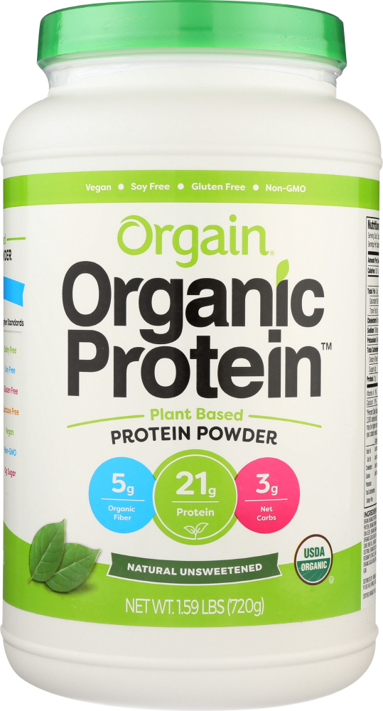 Picture of Orgain KHFM00307875 Organic Unsweetened Protein Powder - 1.59 lb