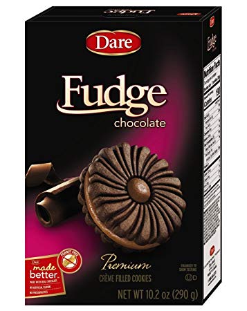 Picture of Dare Foods KHLV00294484 Fudge Chocolate Creme Filled Cookies, 10.2 oz