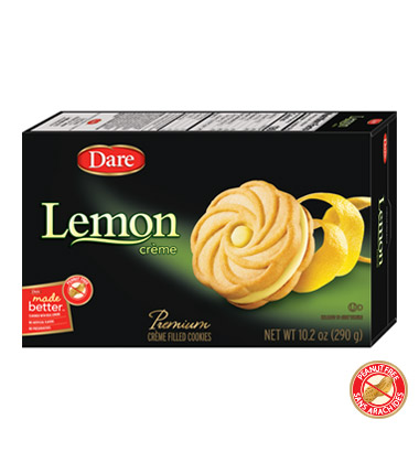Picture of Dare Foods KHLV00294486 Lemon Creme Filled Cookies, 10.2 oz