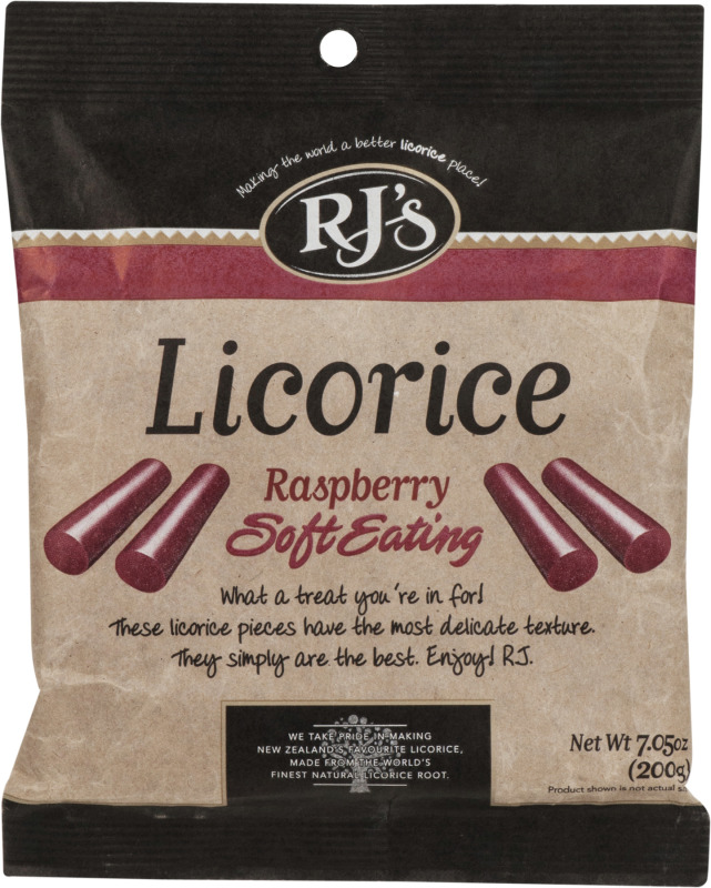 Picture of RJs Licorice KHLV00151380 Natural Raspberry Soft Eating Licorice&#44; 7.05 oz