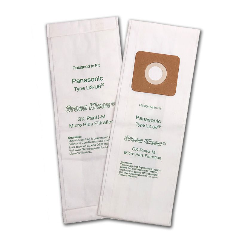 GK-PanU-M Panasonic U Type All MC & MCV51-73 Models Replacement Vacuum Bags - Case of 36