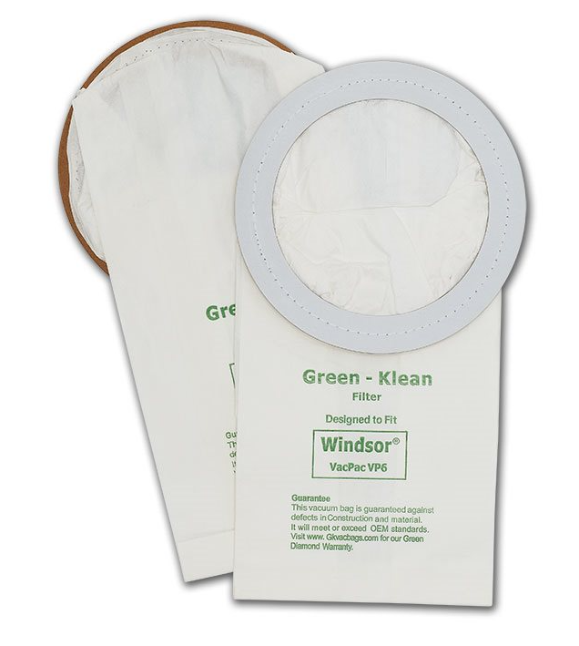 Windsor 6 qt Backpack Replacement Vacuum Bags - 10 per Case - Case of 10