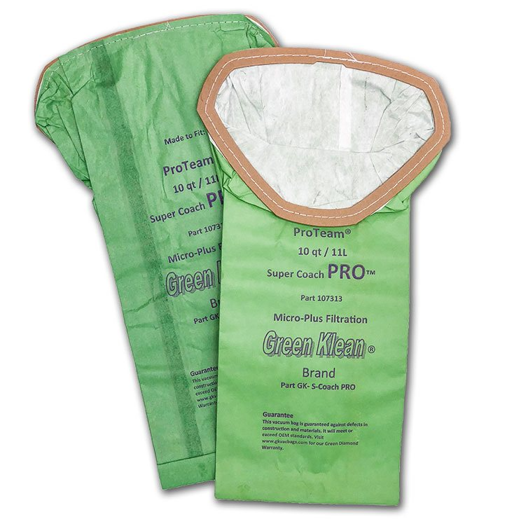 GK-S-Coach-PRO Pro TeamSuper Coach Pro 10 qt Replacement Vacuum Bags - 10 per Case - Case of 10