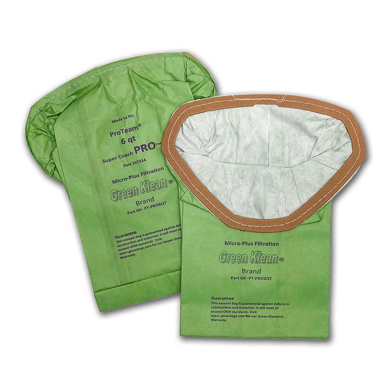 GK-PT-PRO6QT Pro Team-Super Coach Pro 6 qt Replacement Vacuum Bags - 10 per Case - Case of 10