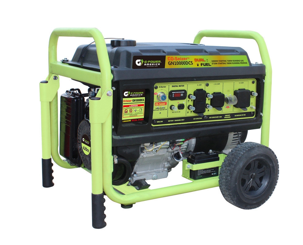 GN10000DCS 10000W CO-Seizer Series Protected Dual Fuel Generator