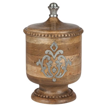 Picture of Gerson 92993 Wood & Metal Inlay Small Heritage Collection Canister