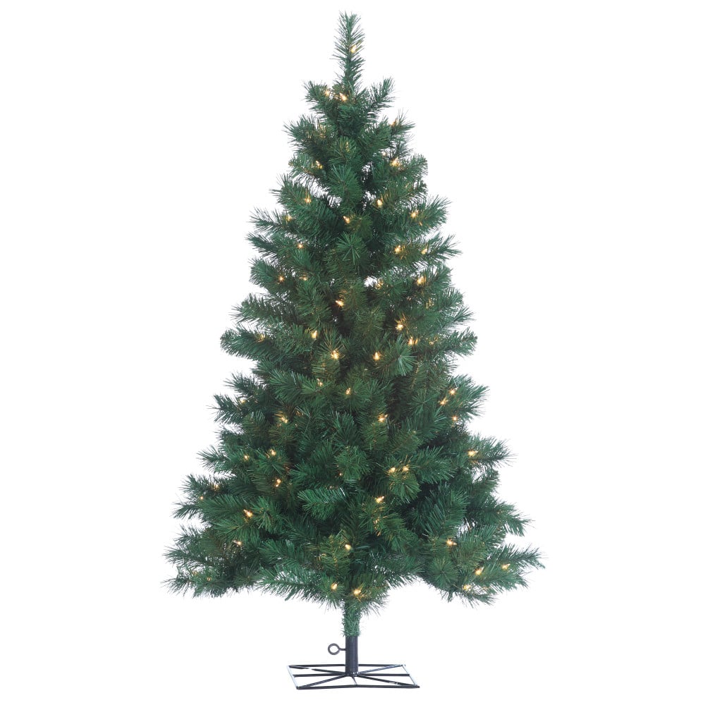 1484--40C 4 ft. Pre-Lit Colorado Spruce Christmas Tree with 150 UL Clear Lights, Green -  Sterling